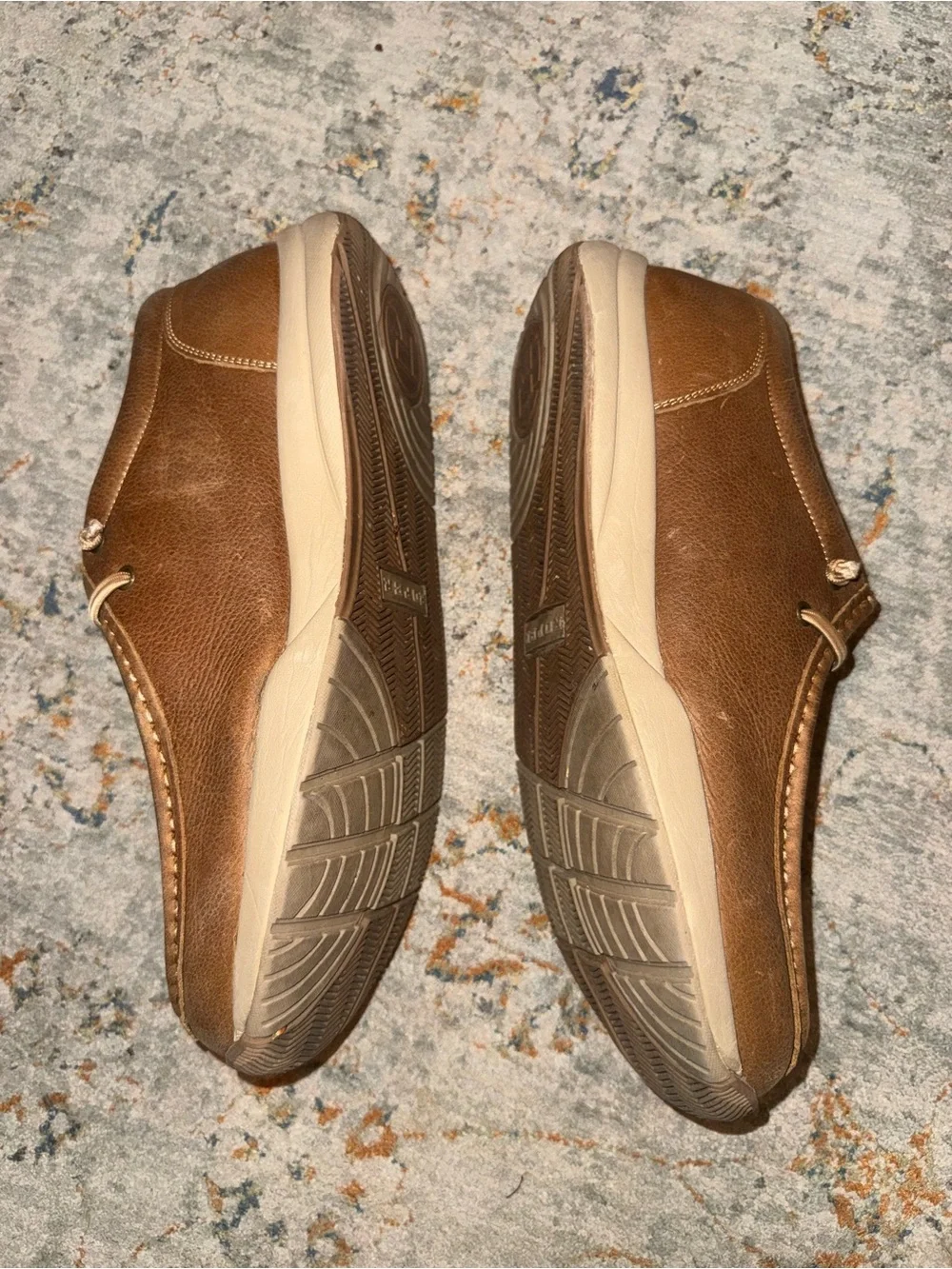ROPER Men's Casual Brown Leather Moc Toe Boat Shoes Size 11D